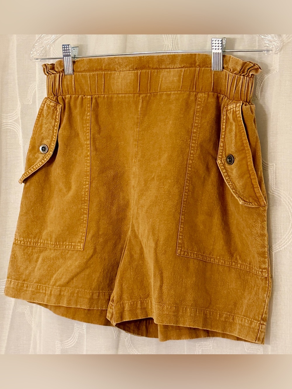 Jane and Delancey Rust High Waisted Shorts | Size Small - Picture 4 of 7